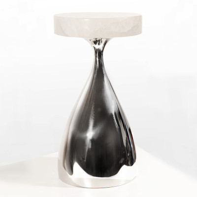 QUILLE – STAINLESS STEEL AND TOP WITH ROCK CRYSTAL