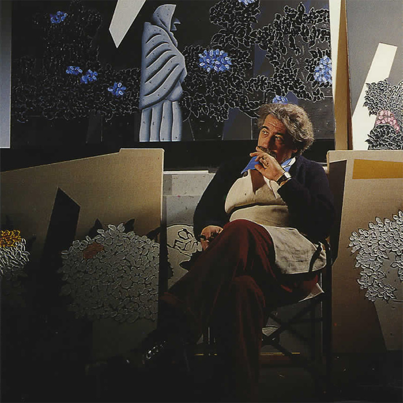 Black Flowers - Pozzati