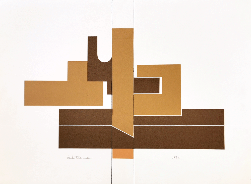 COLLAGE DYNAMIQUE ARCHITECTURE DÉVELOPPABLE, Marino Di Teana, 1970